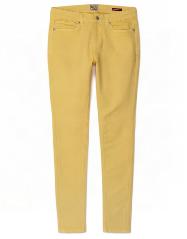 Superdry Womens Super Skinny Jeans W28 L32 Yellow