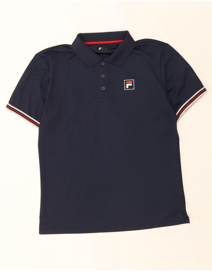 Męska koszulka polo Fila w duże granatowe paski