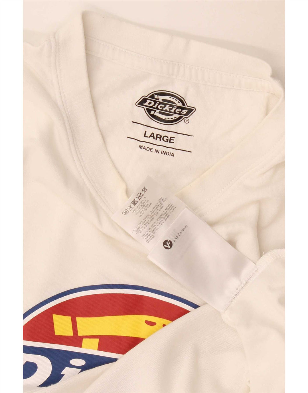 Męska koszulka z grafiką Dickies, duża, biała, bawełniana