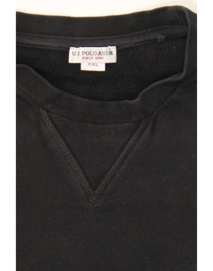 US Polo Assn. Męska bluza sweterkowa 2XL czarna