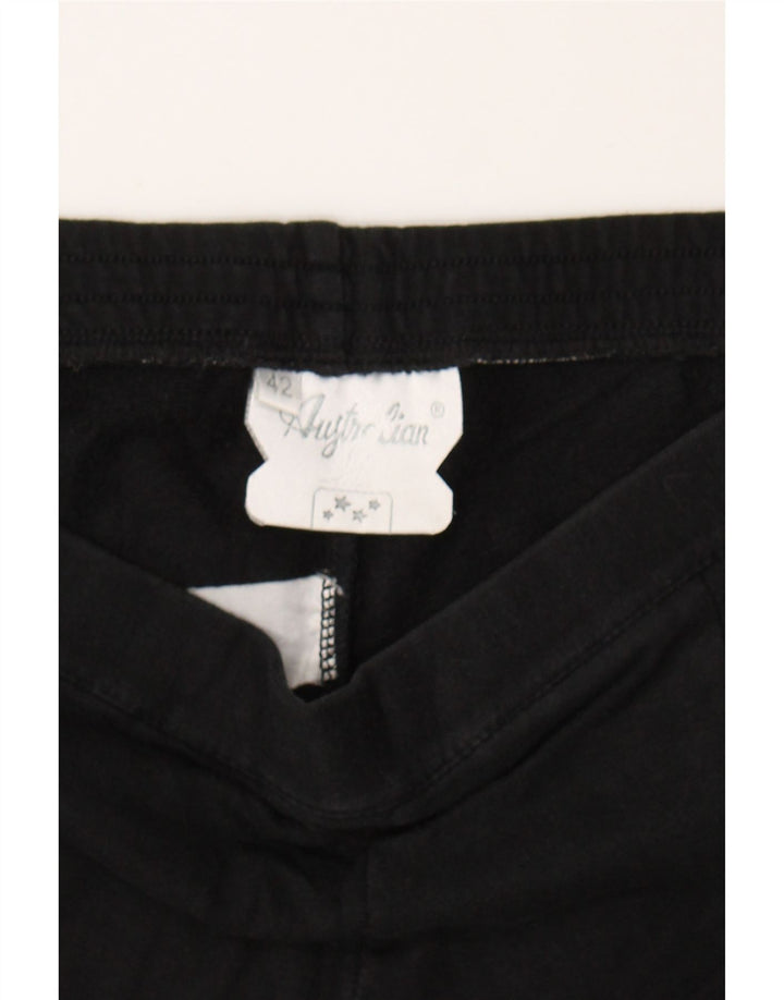 AUSTRALIAN L'ALPINA Womens Tracksuit Trousers IT 42 Medium  Black Vintage AUSTRALIAN L'ALPINA and Second-Hand AUSTRALIAN L'ALPINA from Messina Hembry 