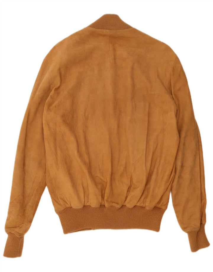 Męska zamszowa kurtka bomberka Arpel IT 52 XL, brązowa skóra