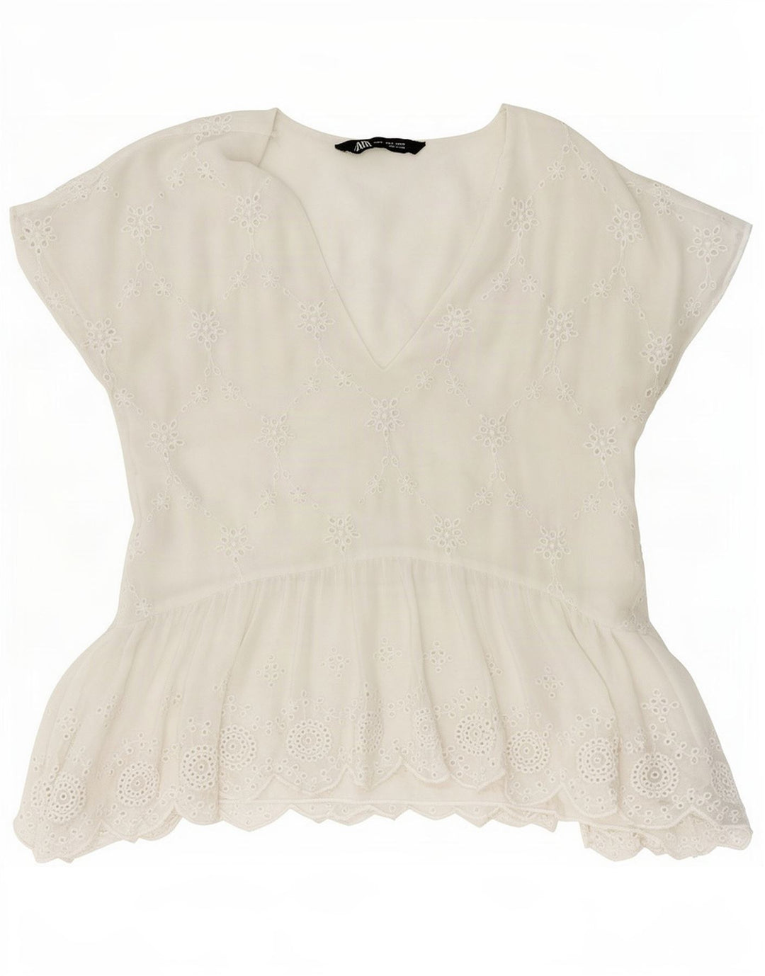 Bluzka damska Zara Top UK 10 Small White Floral
