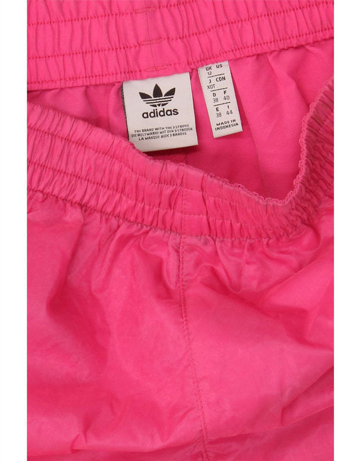 Damskie spodenki sportowe Adidas UK 12 Średni różowy poliester