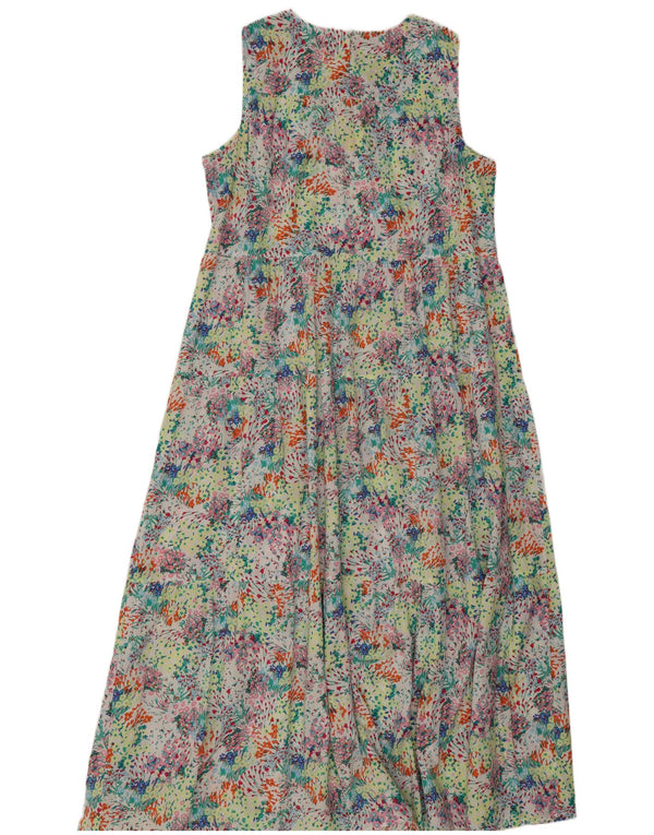 Marks & Spencer Damska sukienka maxi UK 14, duża, wielokolorowa w kwiaty