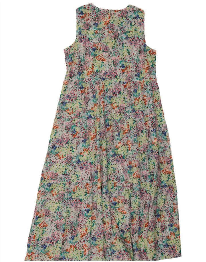 Marks & Spencer Damska sukienka maxi UK 14, duża, wielokolorowa w kwiaty