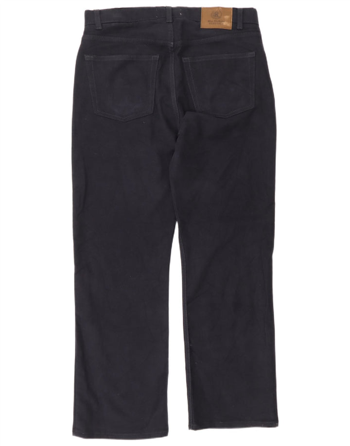 Męskie spodnie casual Marks & Spencer Blue Harbor W32 L29 granatowe