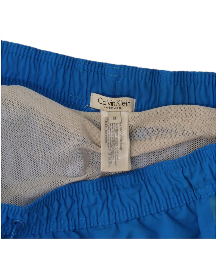 Męskie spodenki kąpielowe Calvin Klein Graphic XL, niebieski poliester
