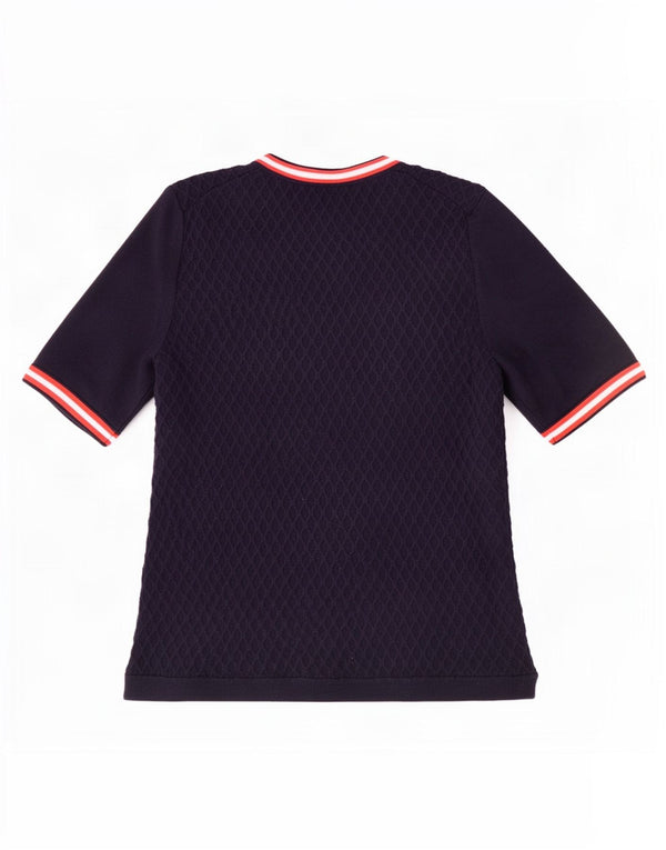Bluzka damska Tommy Hilfiger Top UK 14 Large Granatowa Wiskoza