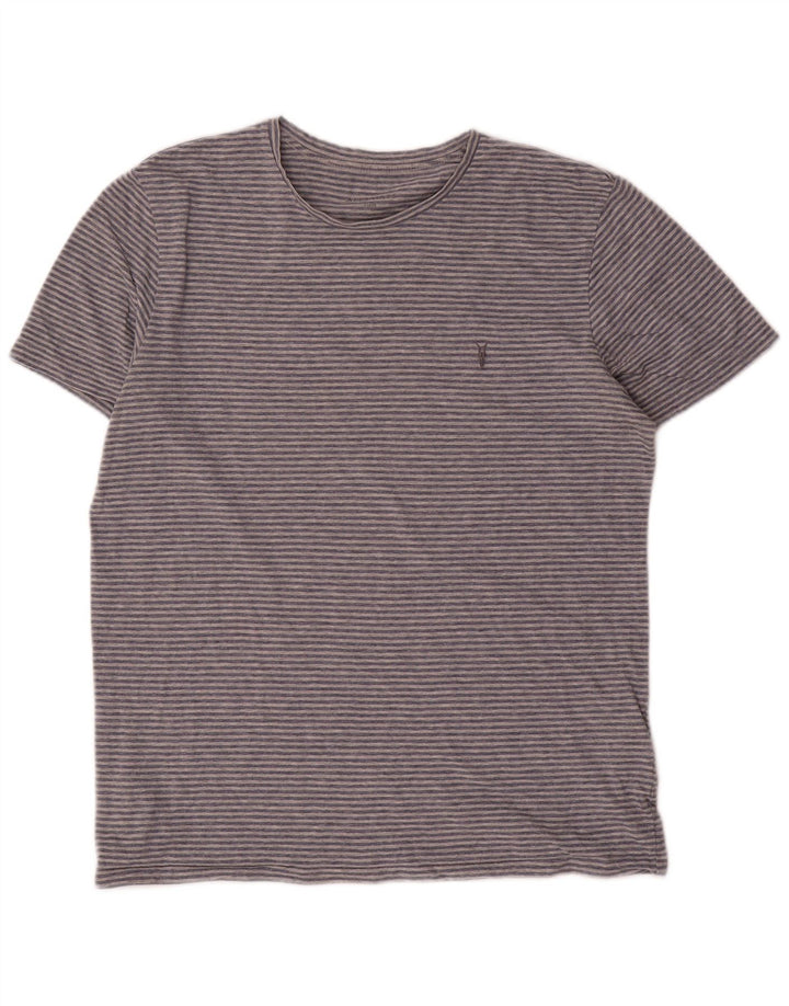 T-shirt męski All Saints, duży, w szare paski