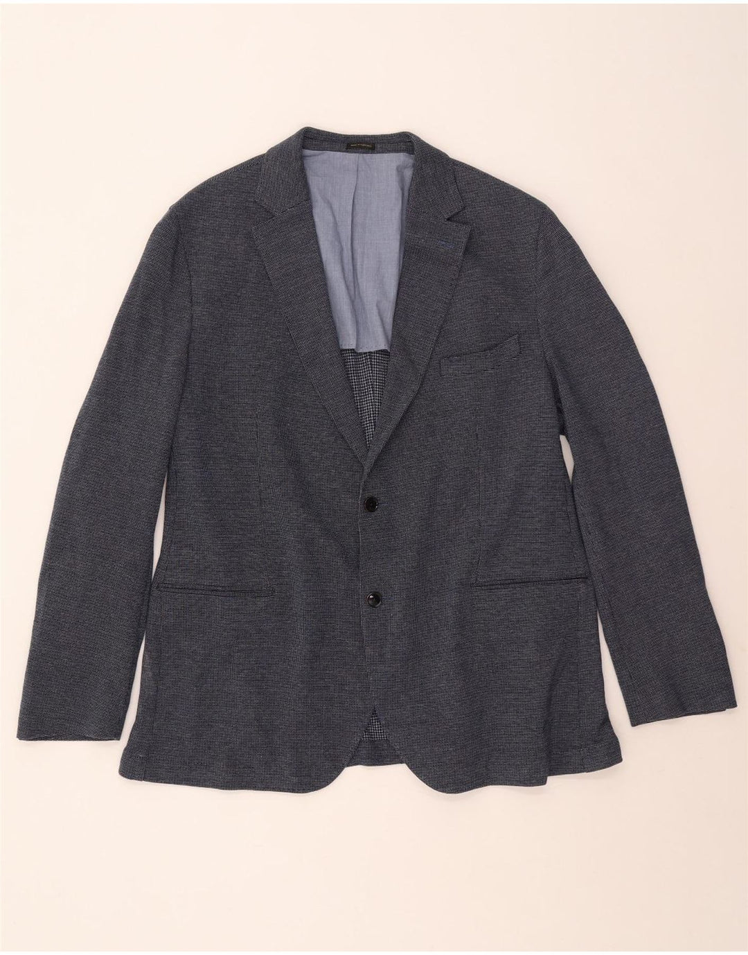 Męska marynarka zapinana na 2 guziki Massimo Dutti EU 58 2XL Granatowa, bawełniana