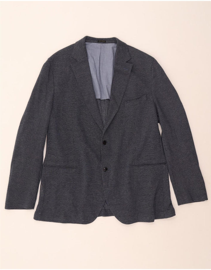 Męska marynarka zapinana na 2 guziki Massimo Dutti EU 58 2XL Granatowa, bawełniana