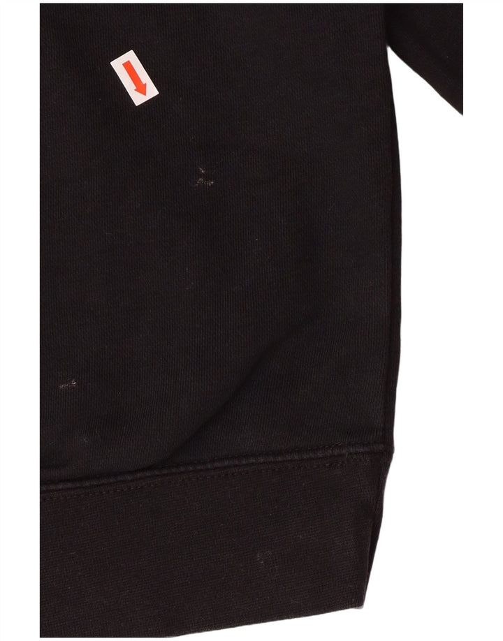 Damski sweter oversize z kapturem Nike UK 10, mały, czarny, bawełniany