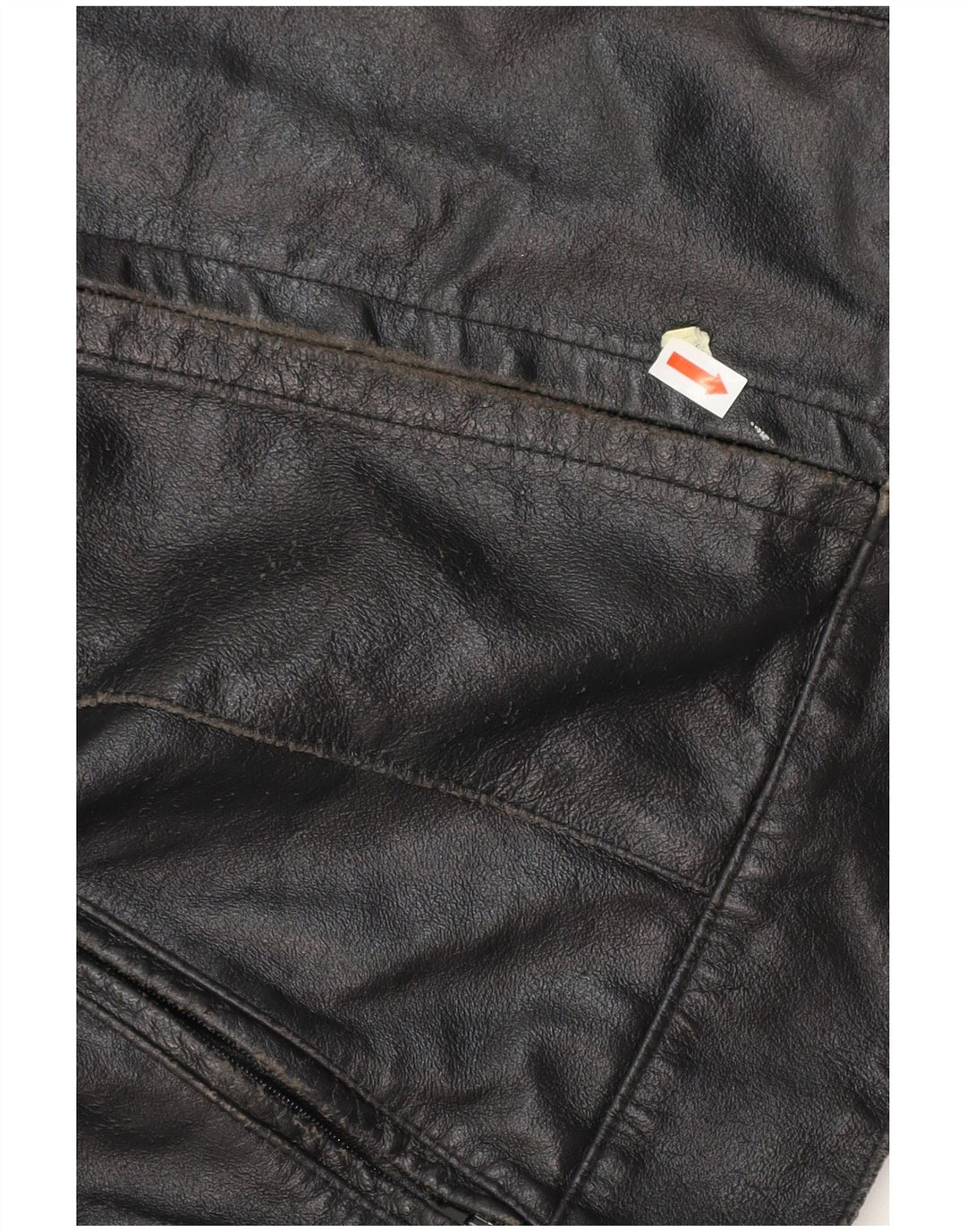 Damska skórzana kurtka racer VINTAGE IT 42, średnia czarna skóra