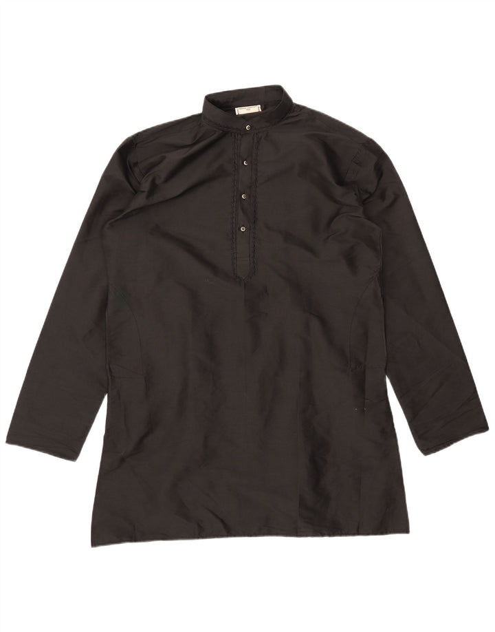 Męska koszula pulowerowa DENNIS MORTON Kurta, rozmiar 40, średnia czarna