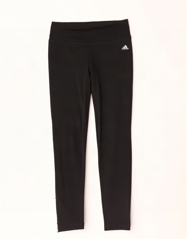 Damskie legginsy adidas Climalite Graphic UK 8/10, małe, czarne, bawełniane