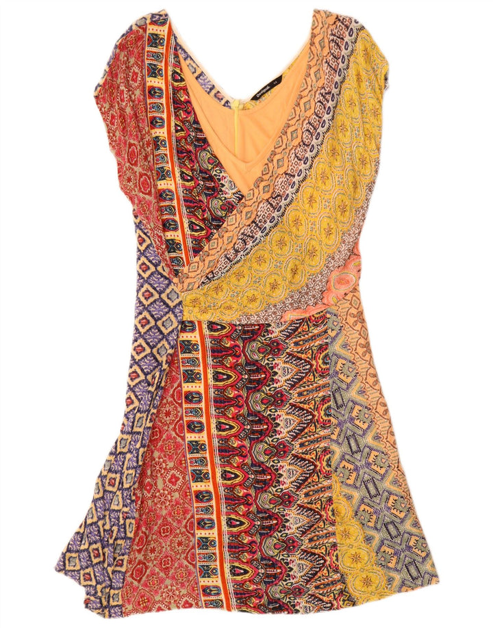 Damska sukienka o linii A Desigual EU 44 XL, wielokolorowa, geometryczna