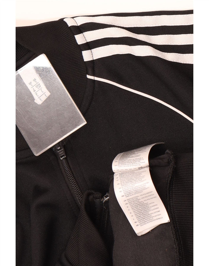 Adidas Męska bluza dresowa, mała, czarna, poliestrowa