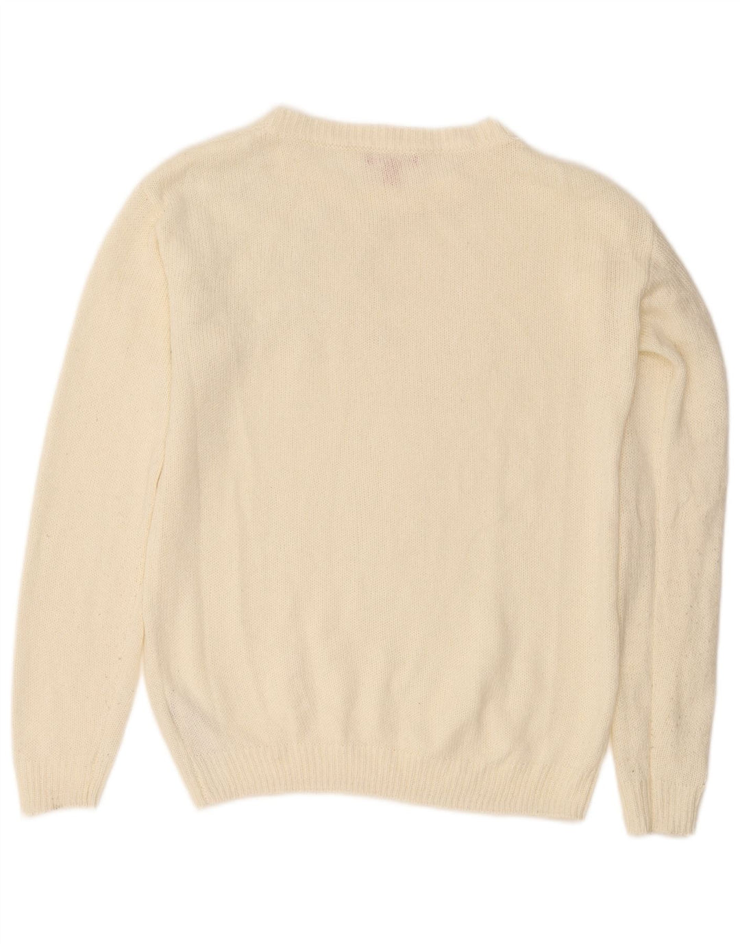 Sweter damski Guess z dekoltem w łódkę UK 14, średni biały akryl