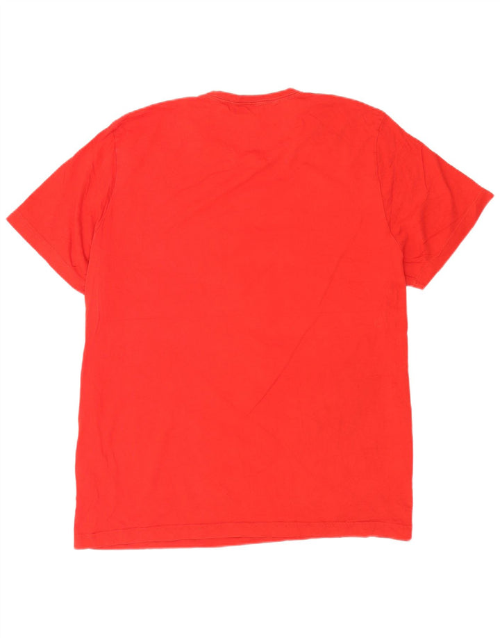 Męska koszulka z grafiką Puma Top 2XL, czerwona, bawełniana
