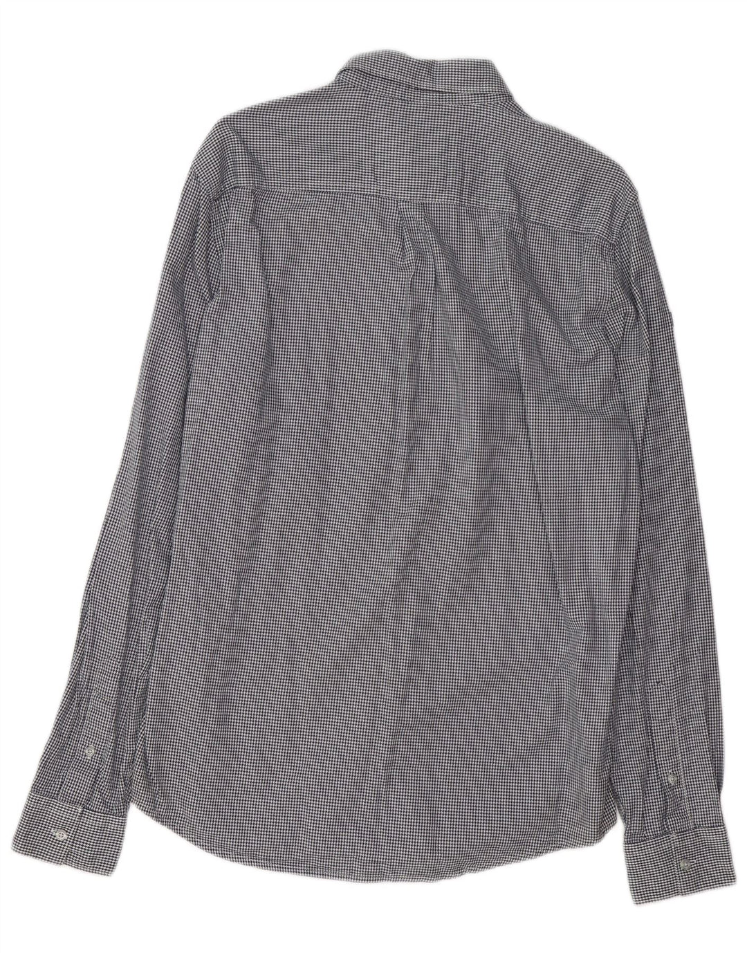 SUPERDRY Męska koszula o regularnym kroju, duża, granatowa, bawełniana w pepitkę