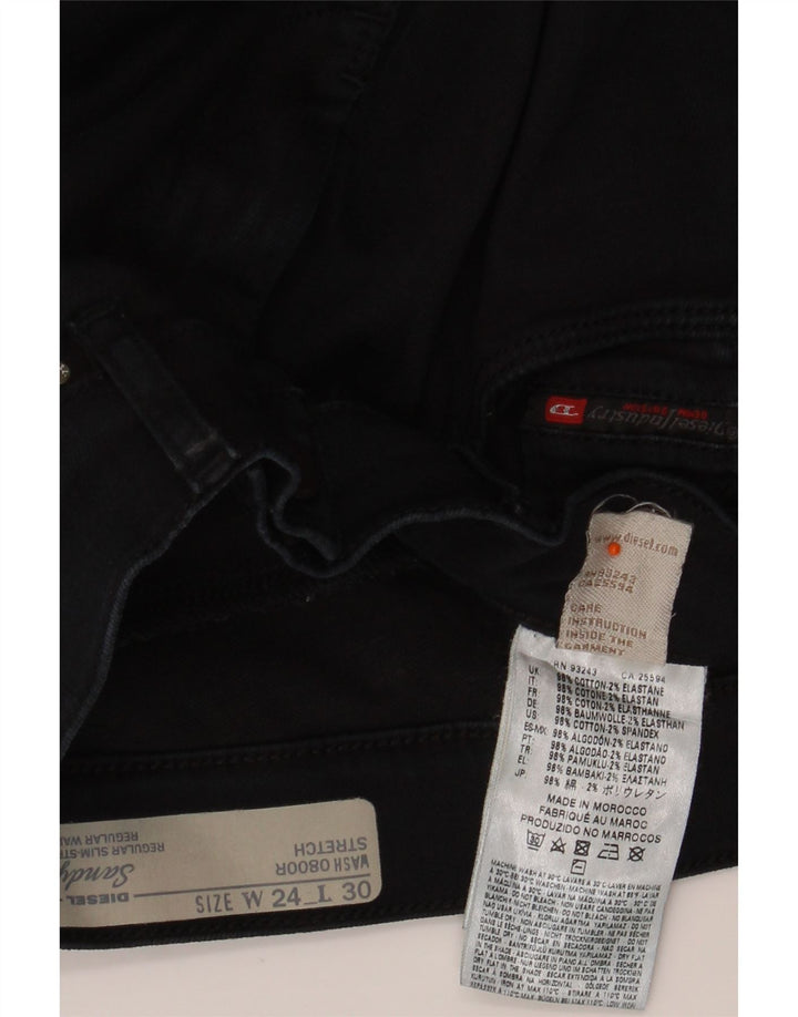 DIESEL Damskie proste dżinsy Sandy Regular Fit W24 L30 Granatowe