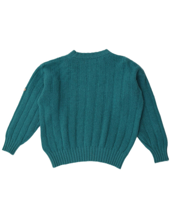Marina Yachting Womens Crew Neck Jumper Sweater UK 20 2XL Blue Wool