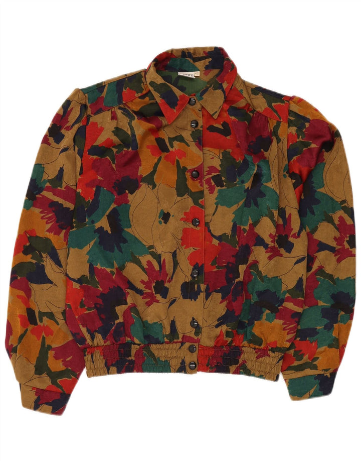 Damska bluzka koszulowa JORG PETERSON EU 42, duża, wielokolorowa w kwiaty