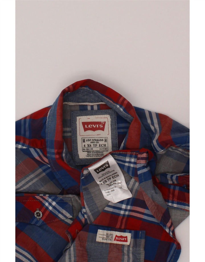 Koszula chłopięca Levi's 3-4 lata XS, wielokolorowa, bawełniana w kratę