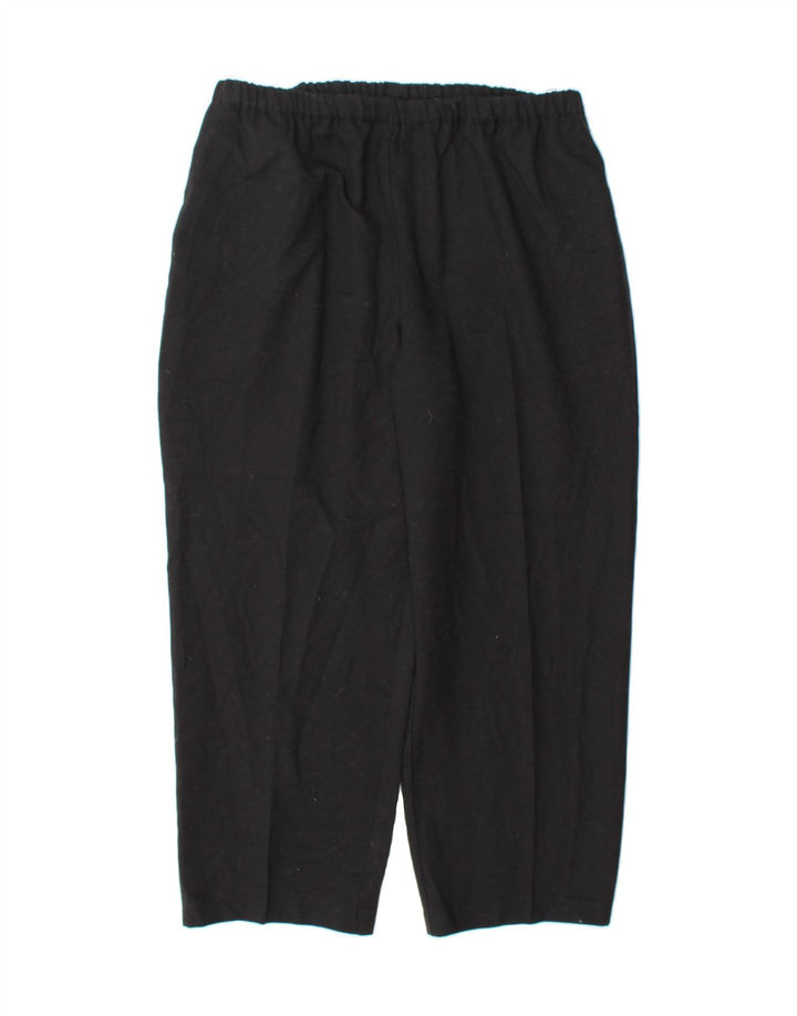 ORVIS Womens Loose Fit Capri Trousers US 12 Large W32 L24 Black Polyester Vintage Orvis and Second-Hand Orvis from Messina Hembry 
