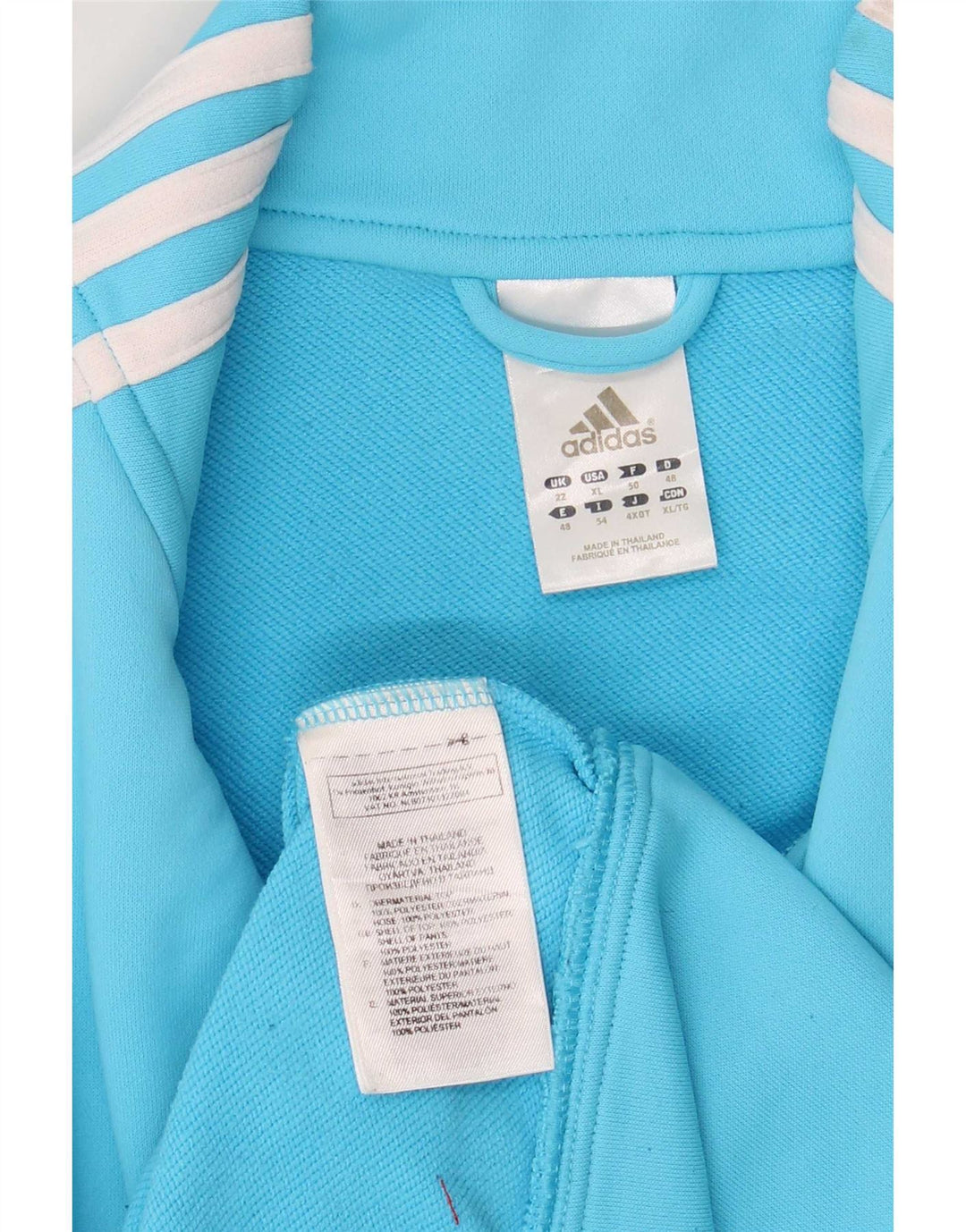 Damska bluza dresowa Adidas UK 22 XL Niebieski poliester