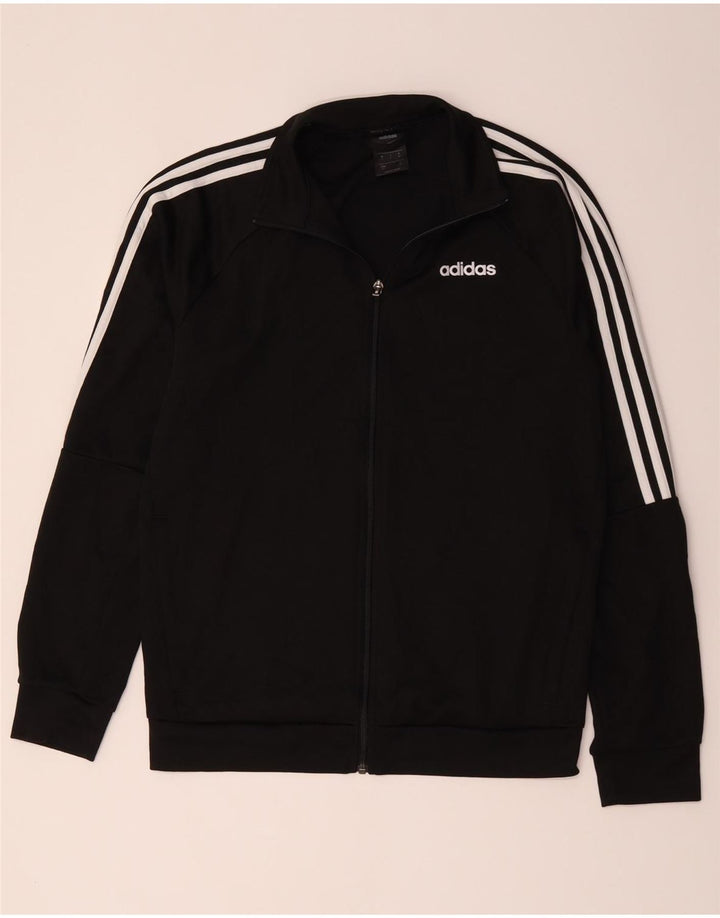 Adidas Męska kurtka dresowa Climalite UK 40/42 Średni czarny poliester