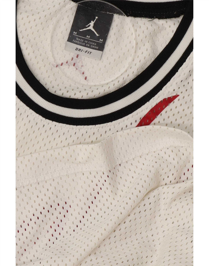 Męska kamizelka z grafiką Jordan Dri Fit Top Medium White