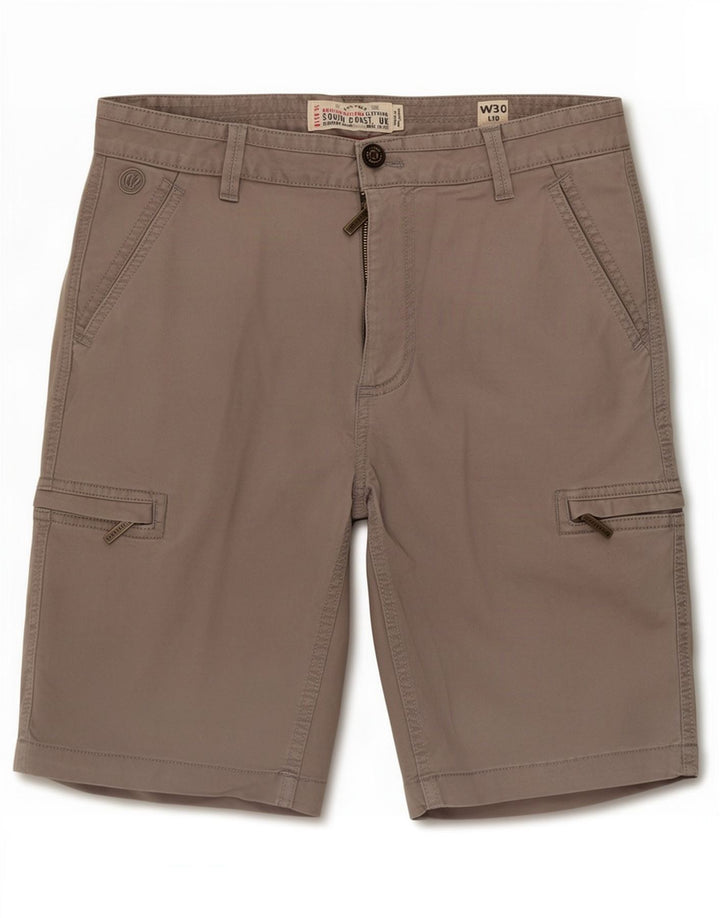 Męskie spodenki cargo Fat Face Medium W30, szara bawełna