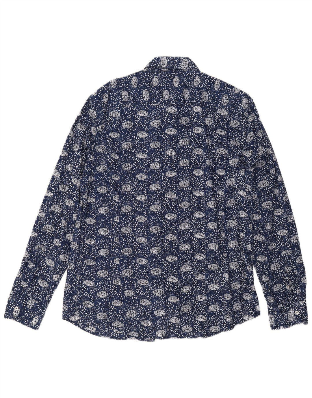 Koszula męska Massimo Dutti XL granatowa w kwiaty