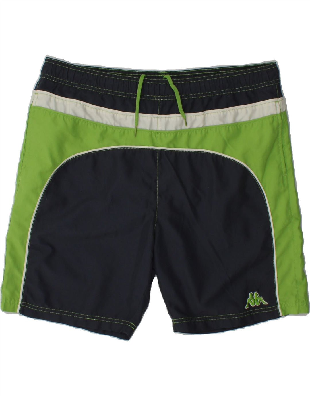 KAPPA Mens Swimming Shorts Large Navy Blue Colourblock Polyester Vintage Kappa and Second-Hand Kappa from Messina Hembry 