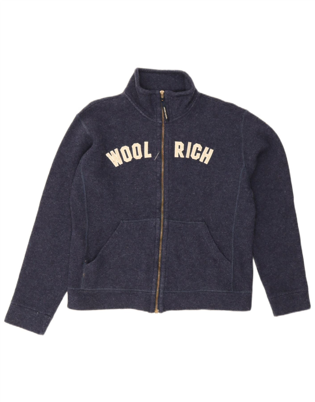Kurtka chłopięca Woolrich Graphic Dres Top 11-12 lat Granatowa wełna