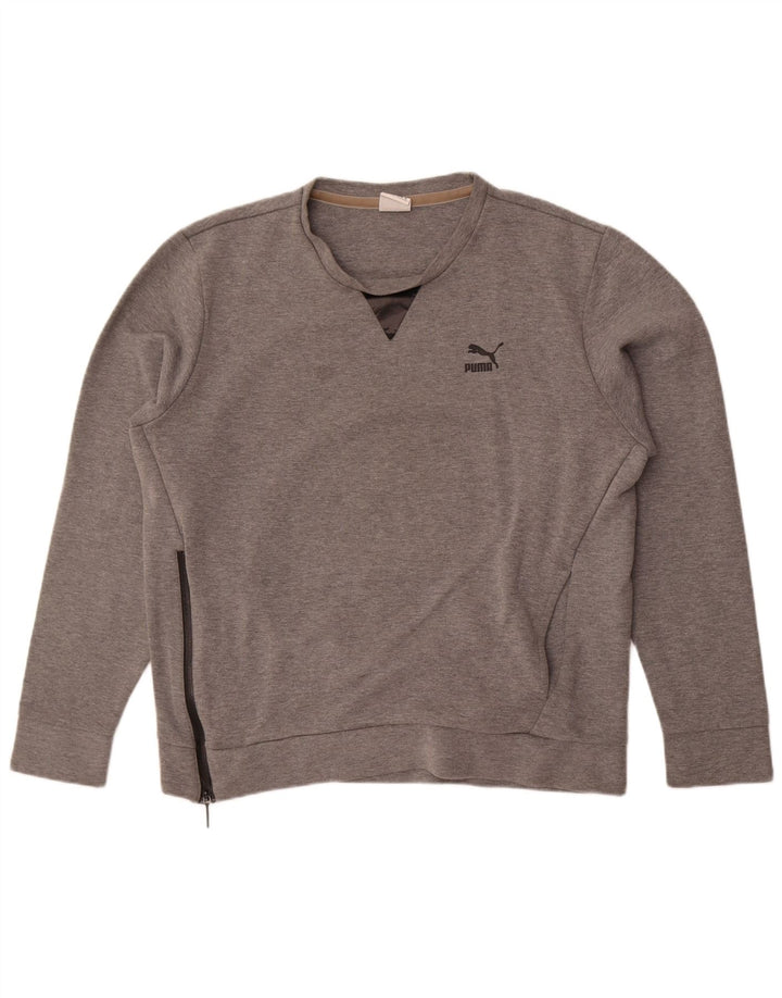 Męska bluza z grafiką Puma XL, szara bawełna