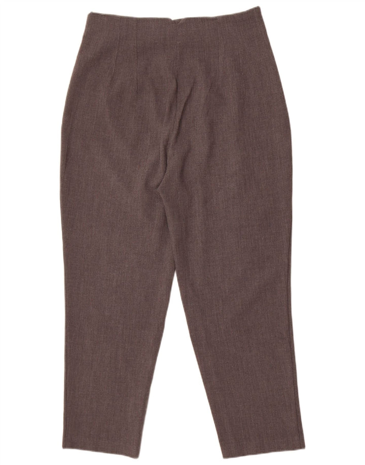 Damskie zwężane spodnie chino Zara, duże, W30 L26, szary poliester