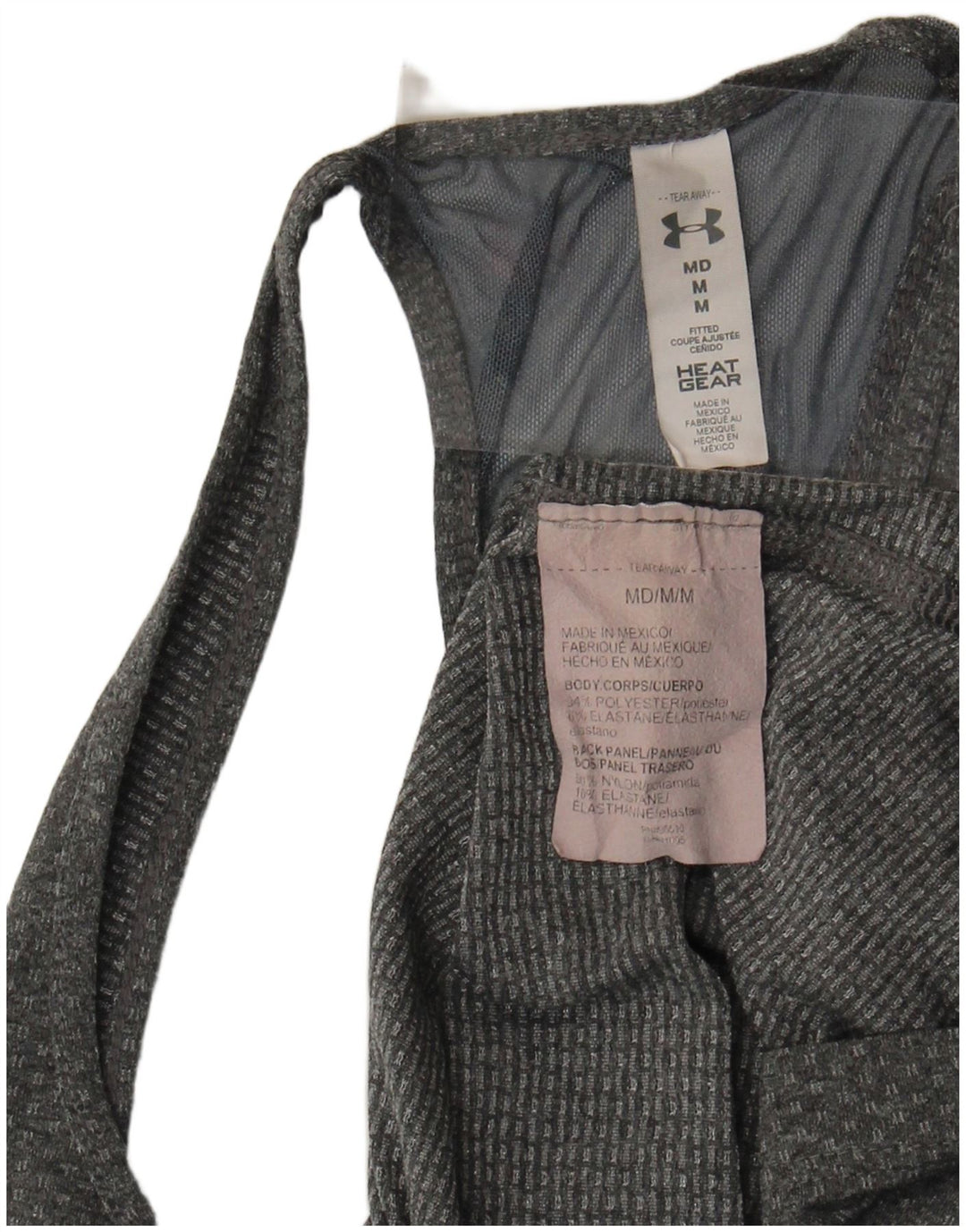 Damska kamizelka Under Armour Heat Gear Top UK 12, średnioszary poliester