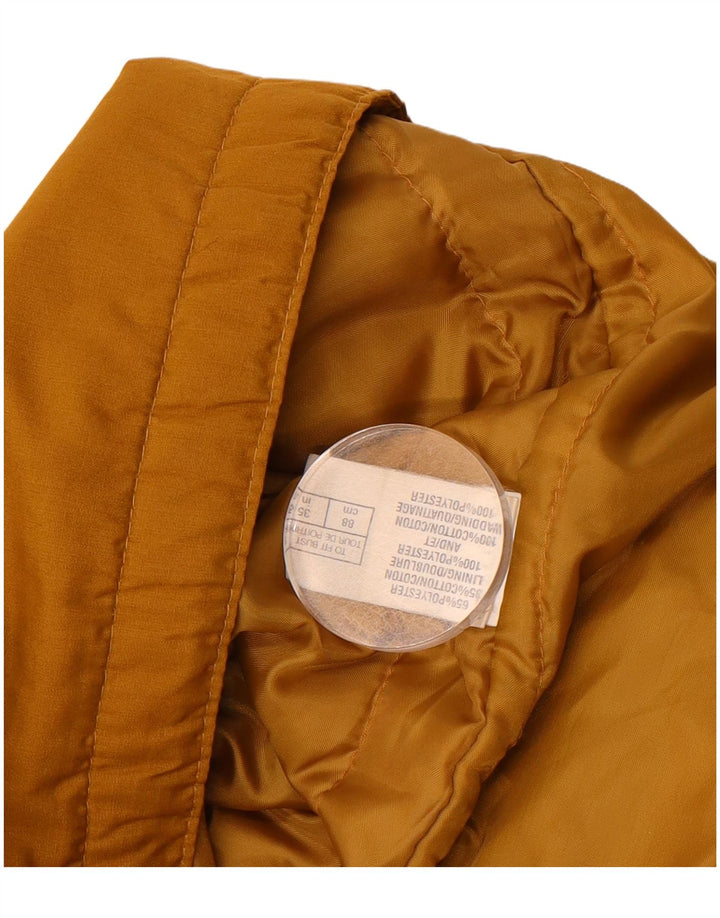 VINTAGE Womens Windbreaker Jacket UK 18 XL Yellow Polyester