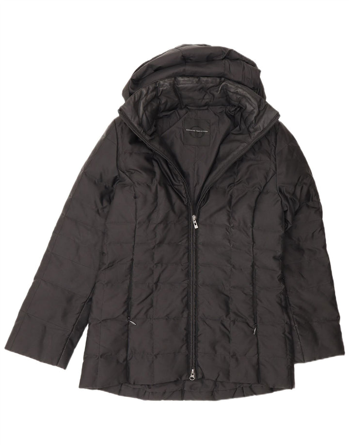 Damska ocieplana kurtka z kapturem Sergio Tacchini UK 6 XS, czarna, poliamidowa