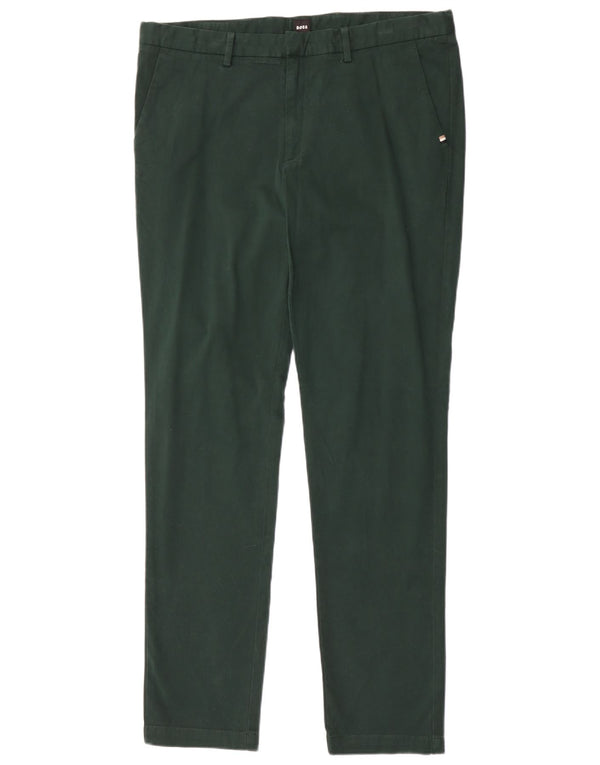 Spodnie Chino Hugo Boss Kaito Slim Fit IT 50 Large W34 L33 Zielone