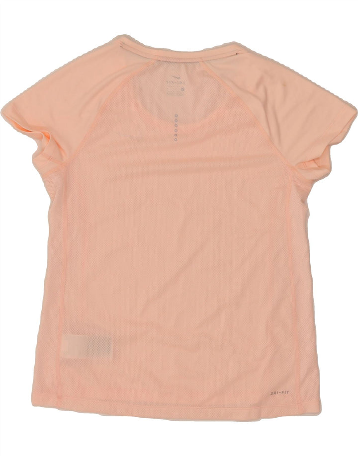 NIKE Womens Dri Fit T-Shirt Top UK 12 Medium Pink Polyester Vintage Nike and Second-Hand Nike from Messina Hembry 