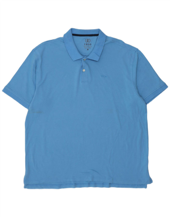 Męska koszulka polo Izod 2XL, niebieska, bawełniana