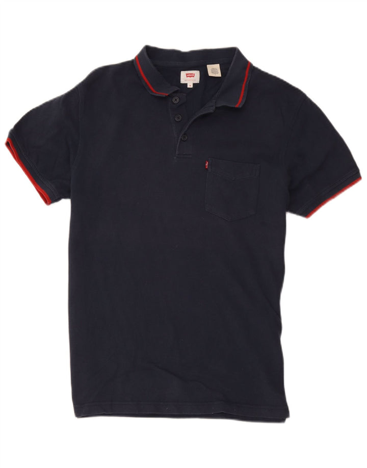 Męska koszulka polo Levi's, średnia, granatowa, bawełniana