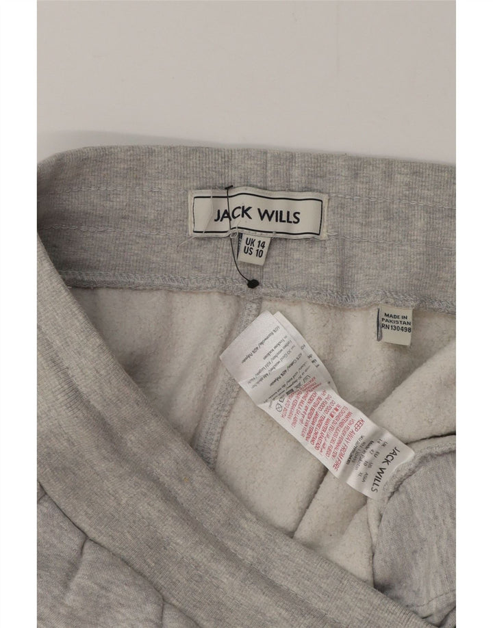 Damskie spodnie dresowe JACK WILLS Joggers UK 14 Średnioszary, bawełniany