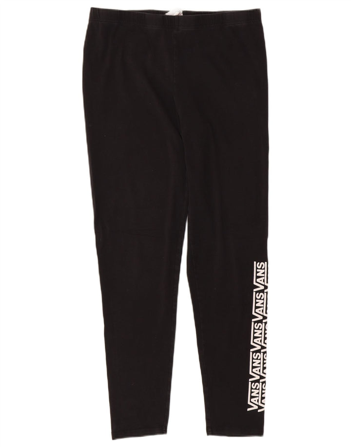 Damskie legginsy z grafiką VANS UK 18 XL, czarne, bawełniane