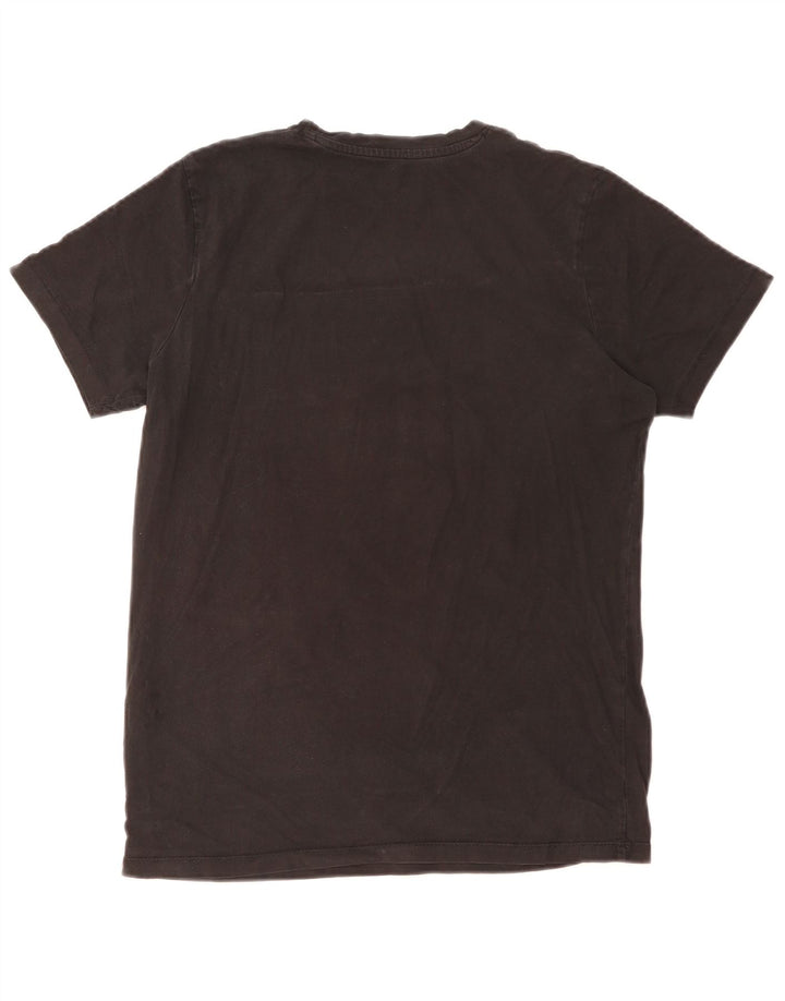 Męski T-shirt z grafiką Jack & Jones, średni czarny, bawełniany
