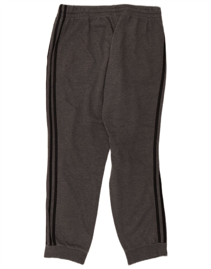 Męskie spodnie dresowe Adidas, duże, szare, bawełniane